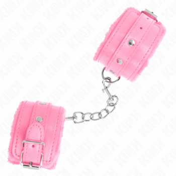 KINK-WRIST-RESTRAINT-KINK-PREMIUM-FUR-LINED-WRIST-RESTRAINTS-PINK-WITH-PINK-BELT-ADJUSTABLE-17-29-CM-X-6-CM-1
