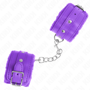 KINK-WRIST-RESTRAINT-KINK-PREMIUM-FUR-LINED-WRIST-RESTRAINTS-PURPLE-WITH-PURPLE-BELT-ADJUSTABLE-17-29-CM-X-6-CM-1