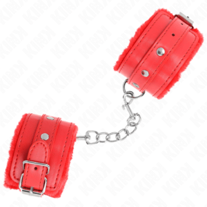 KINK-WRIST-RESTRAINT-KINK-PREMIUM-FUR-LINED-WRIST-RESTRAINTS-RED-WITH-RED-BELT-ADJUSTABLE-17-29-CM-X-6-CM-1