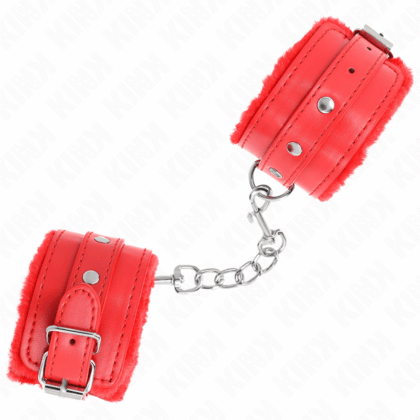 KINK-WRIST-RESTRAINT-KINK-PREMIUM-FUR-LINED-WRIST-RESTRAINTS-RED-WITH-RED-BELT-ADJUSTABLE-17-29-CM-X-6-CM-1