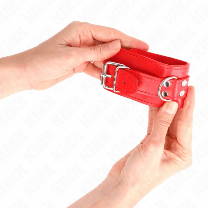 KINK - PULSO SIMPLES VERMELHO AJUSTÁVEL 20-23 CM X 5,5 CM