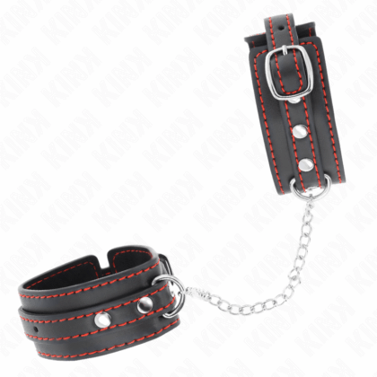 KINK-WRIST-RESTRAINT-KINK-SMALL-WRIST-RESTRAINTS-BLACK-WITH-RED-LINING-ADJUSTABLE-14-24-CM-X-3.5-CM-1