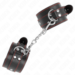 KINK-WRIST-RESTRAINT-KINK-WRIST-RESTRAINTS-BLACK-WITH-RED-LINING-ADJUSTABLE-20-28-CM-X-5.5-CM-1