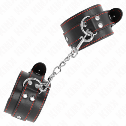 KINK-WRIST-RESTRAINT-KINK-WRIST-RESTRAINTS-BLACK-WITH-RED-LINING-ADJUSTABLE-20-28-CM-X-5.5-CM-1