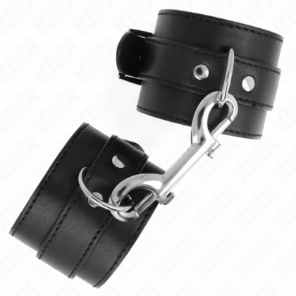 KINK-WRIST-RESTRAINT-KINK-WRIST-RESTRAINTS-SINGLE-RIVET-ROW-AND-BIG-BUCKLE-BLACK-ADJUSTABLE-17-28-CM-X-5-CM-1