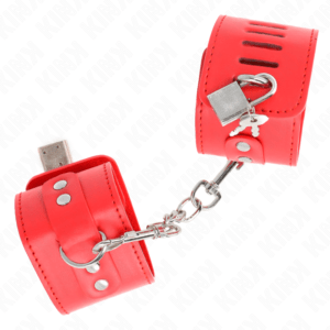 KINK-WRIST-RESTRAINT-KINK-WRIST-RESTRAINTS-WITH-PADLOCK-CLOSURE-RED-ADJUSTABLE-16-23-CM-X-5.5-CM-1