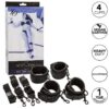 CALEXOTICS - NOCTURNAL BED RESTRAINTS LEATHER ADJUSTABLE BLACK