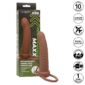 CALEXOTICS - MAXX RIBBED DUAL PENETRATOR 10 VIBRATIONS BROWN