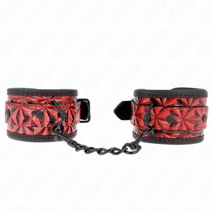 KINK - PULSO PADRÃO DIAMANTE VERMELHO ESCURO AJUSTÁVEL 17-26 CM X 5,5 CM