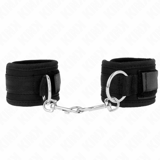 KINK - PUNHOS PRETOS AJUSTÁVEIS 18-35 CM X 6 CM