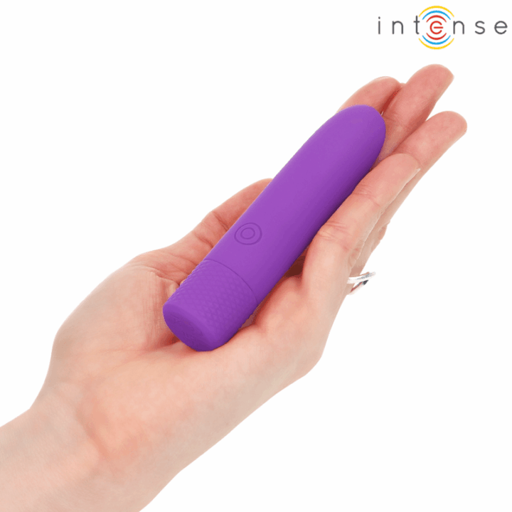 INTENSE - SYMONE  USB RECARREGÁVEL VIBRATÓRIA BULLET 8 VIBRAÇÕES ROXO 10 X 2,2 CM