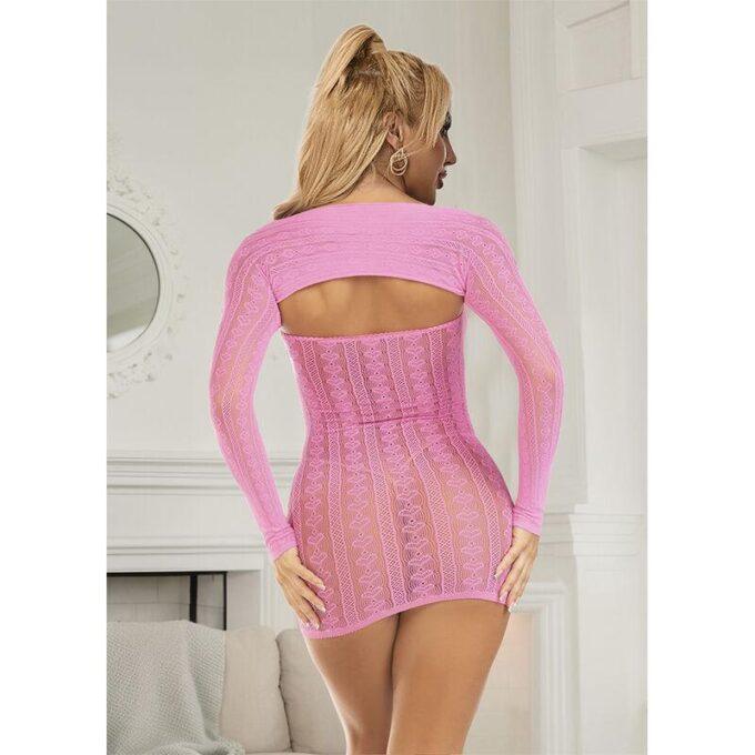 SUBBLIME - 952471 VESTIDO ROSA EM REDE TAMANHO ÚNICO