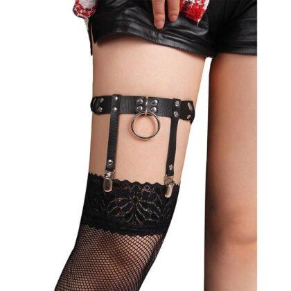 SUBBLIME-FETISH-SUBBLIME-953744-ADJUSTABLE-LEATHER-PUNK-GARTER-BLACK-ONE-SIZE-1