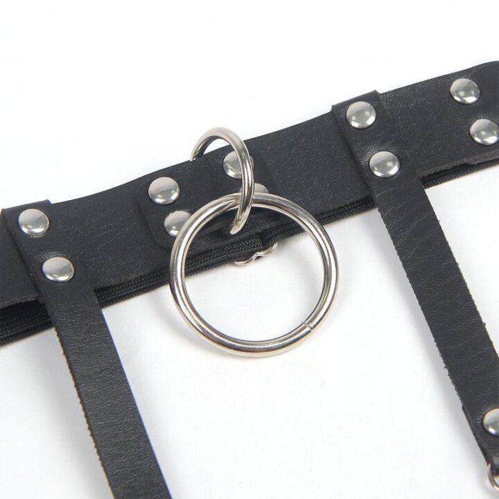 SUBBLIME - 953744 LIGA PUNK DE COURO AJUSTÁVEL PRETA TAMANHO ÚNICO