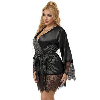 SUBBLIME-SETS-SUBBLIME-953799-ELEGANT-LACE-PAJAMAS-THONG-BLACK-SM-1