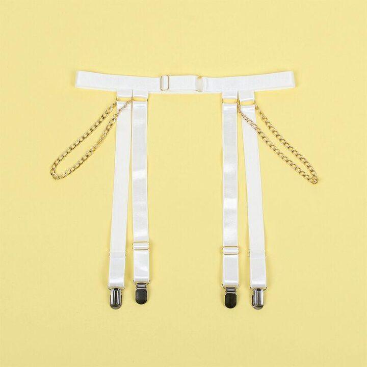 SUBBLIME - 954291 BODY COM CORRENTES + CINTO-LIGA BRANCO L/XL