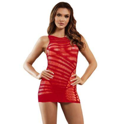 SUBBLIME - 952150 CURTO SEM MANGAS FISHNET VESTIDO VERMELHO TAMANHO ĆNICO
