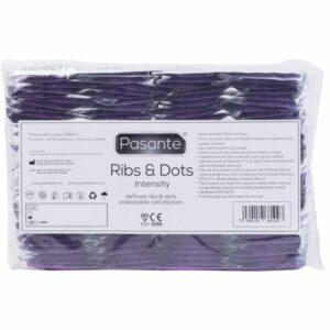 PASANTE - PRESERVATIVOS RIBS & DOTS INTENSITY 144 UNIDADES