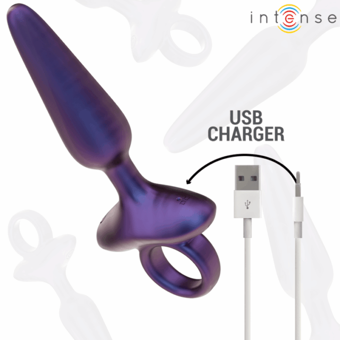 INTENSE - MARLON VIBRADOR ANAL PLUG MODELO 4 CONTROLE REMOTO
