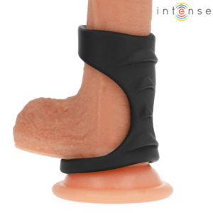 INTENSE-COUPLES-TOYS-INTENSE-THEO-DOUBLE-SILICONE-PENIS-RING-BLACK-MODEL-3-1