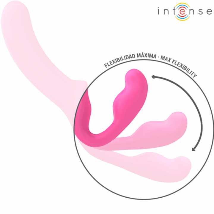 INTENSE - AMY VIBRADOR DUPLO 20 CM ROSA CONTROLE REMOTO