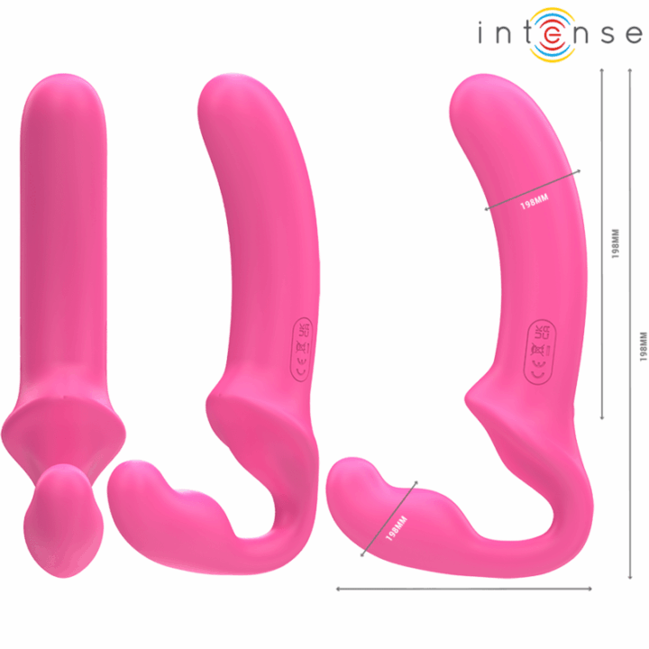 INTENSE - AMY VIBRADOR DUPLO 20 CM ROSA CONTROLE REMOTO