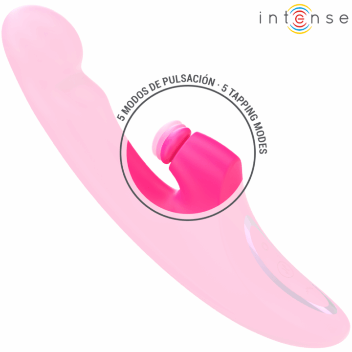 INTENSE - VIBRADOR EMI 13,5 CM MULTIFUNCIONAL 3 EM 1 10 VIBRAÇÕES ROSA