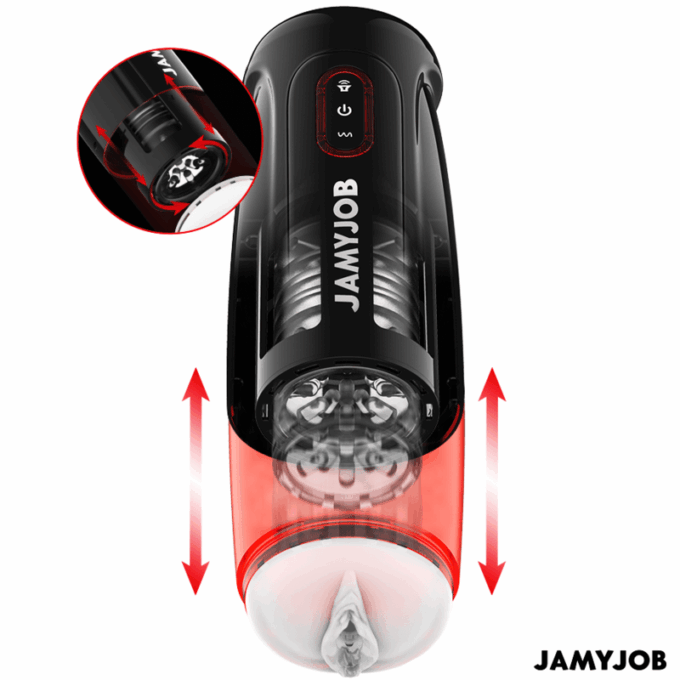 JAMYJOB - STORM MASTURBADOR AUTOMÁTICO DE VAGINA 10 MODOS DE ROTAÇÃO E IMPULSO