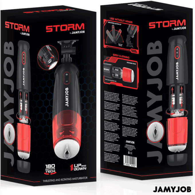 JAMYJOB - STORM MASTURBADOR AUTOMÁTICO DE VAGINA 10 MODOS DE ROTAÇÃO E IMPULSO