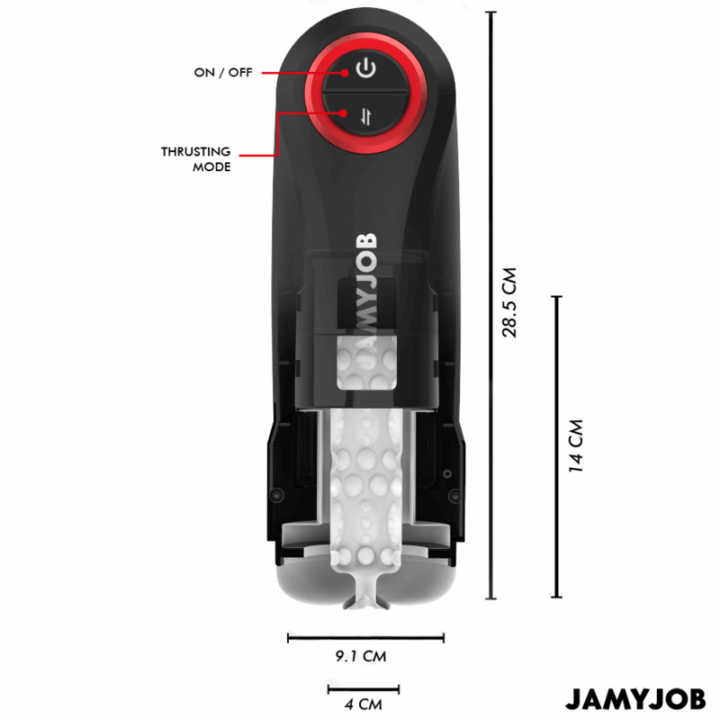 JAMYJOB - MASTURBADOR AUTOMÁTICO DE VAGINA POR GRAVIDADE 5 MODOS DE SUCÇÃO