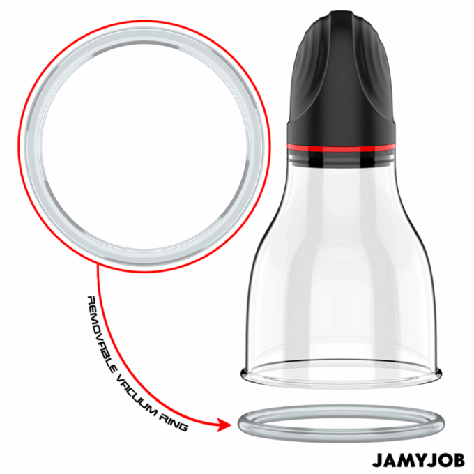 JAMYJOB - BOMBA DE TESTÍCULOS AUTOMÁTICA XPAND LITE 3 NÍVEIS DE SUCÇÃO CINZA