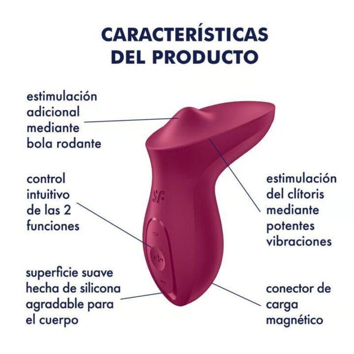 SATISFYER - VIBRADOR EXCITERRR LAY-ON CLITÓRIS FÚCSIA