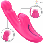 INTENSE - VIBRADOR EMI 13,5 CM MULTIFUNCIONAL 3 EM 1 10 VIBRAÇÕES ROSA