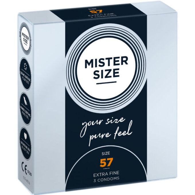 Mister Size - Condom Size L 57 Mm (3 Units)