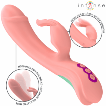 INTENSE - VIBRADOR RACHEL RABBIT 5 VIBRAÇÕES ROSA