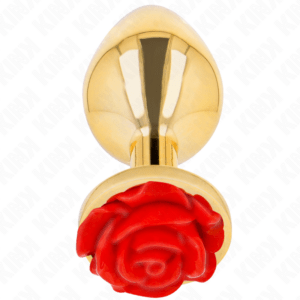KINK-PLEASURE-PLUGS-KINK-PLUG-ANAL-GOLD-ROSE-RED-SIZE-L-1