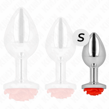 KINK-PLEASURE-PLUGS-KINK-PLUG-ANAL-ROSE-RED-SIZE-S-1