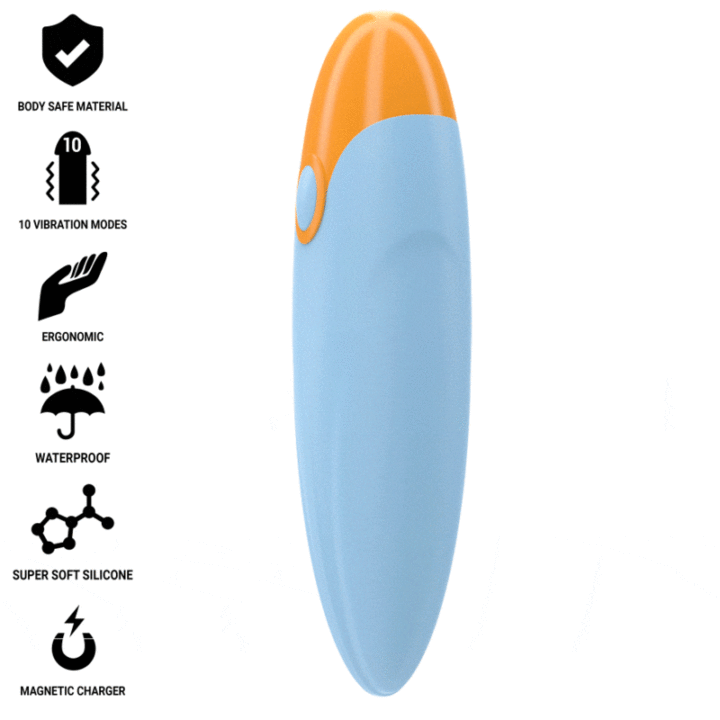 INTENSE - MIKE VIBRATING BULLET 10 VIBRAÇÕES AZUL