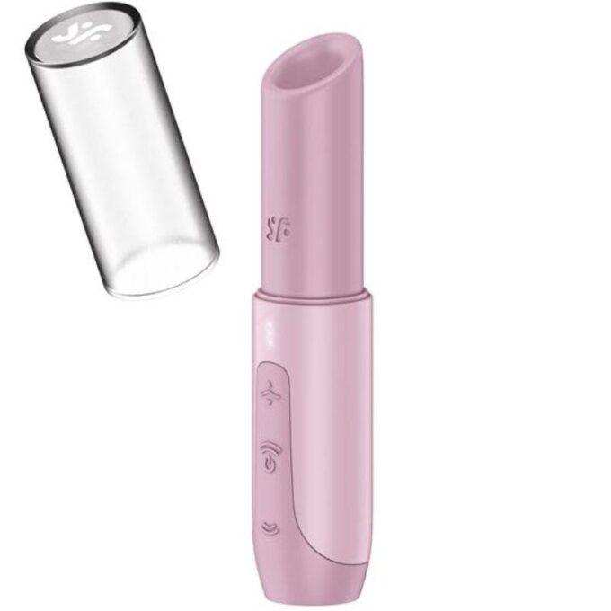 SATISFYER - ESTIMULADOR DE CLITÓRIS SECRET KISS WAVE ROSA