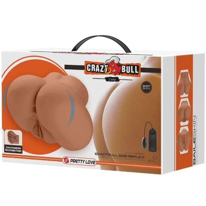 CRAZY BULL - VIBRADOR LUNA COM CONTROLE REMOTO REALISTA DE VAGINA E ÂNUS