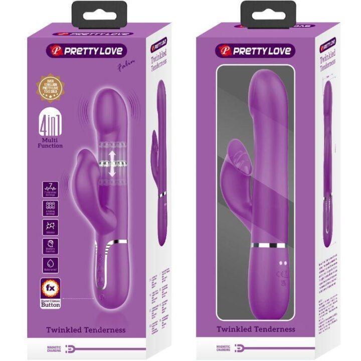 PRETTY LOVE - VIBRADOR E ESTIMULADOR MULTIFUNCIONAL 4 EM 1 ROXO