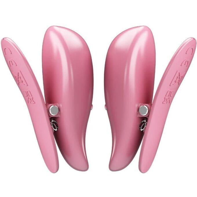 PRETTY LOVE - CAILEY NIPPLE CLAMPS 10 VIBRAÇÕES CONTROLE REMOTO ROSA
