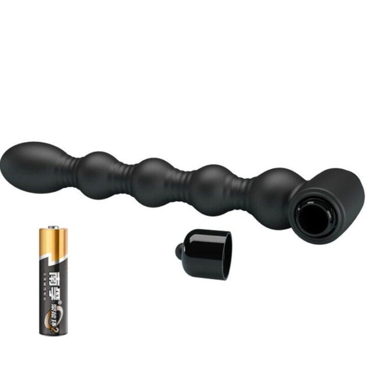 PRETTY LOVE - LYNN SILICONE ANAL PLUG 10 VIBRAÇÕES PRETO