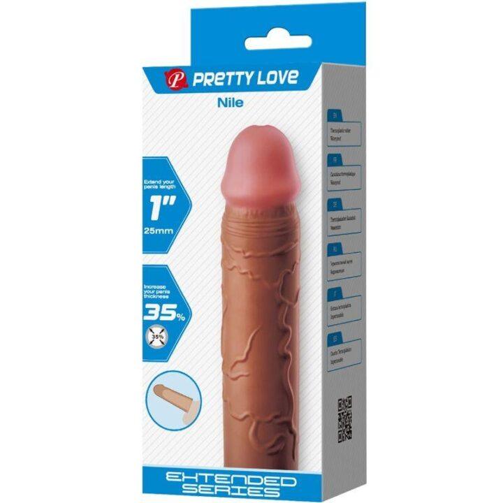 PRETTY LOVE - MANGA PENIS NILE COM EXTENSÃO DE 2,5 CM MULATO