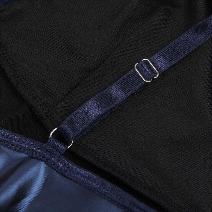 SUBBLIME - 955410 VESTIDO COM ALÇAS DE COURO AZUL S/M