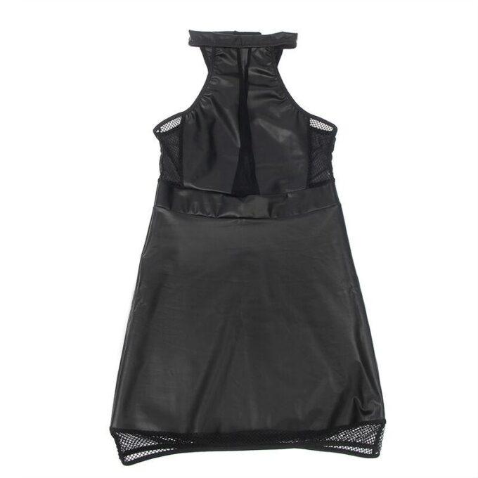 SUBBLIME - 955489 VESTIDO DECOTE HALTER COM TRANSPARÊNCIAS PRETO L/XL