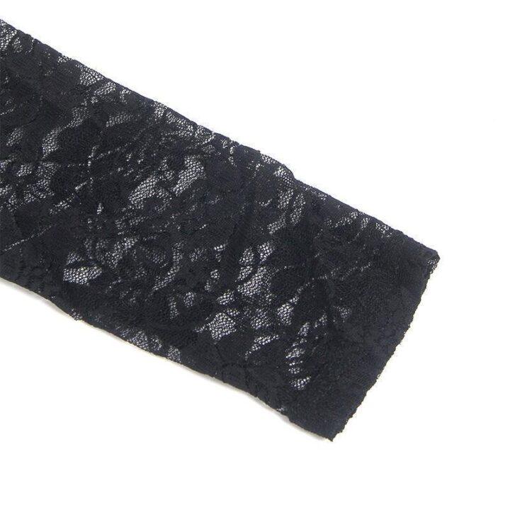 SUBBLIME - 955595 VESTIDO MANGA COMPRIDA COM RENDA PRETA S/M