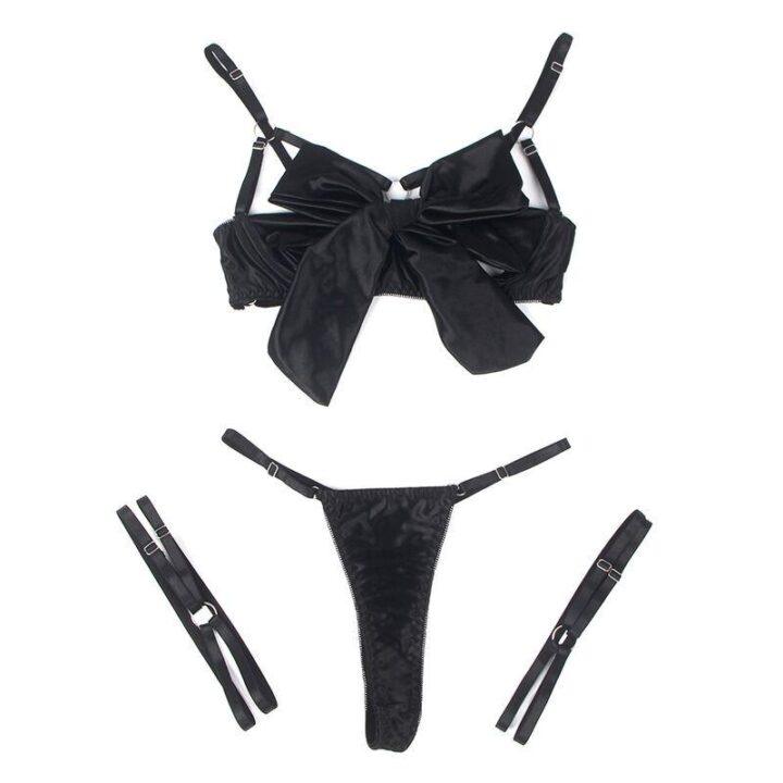 SUBBLIME - 955205 CONJUNTO DE SUTIÃ COM LAÇO PRETO AJUSTÁVEL L/XL