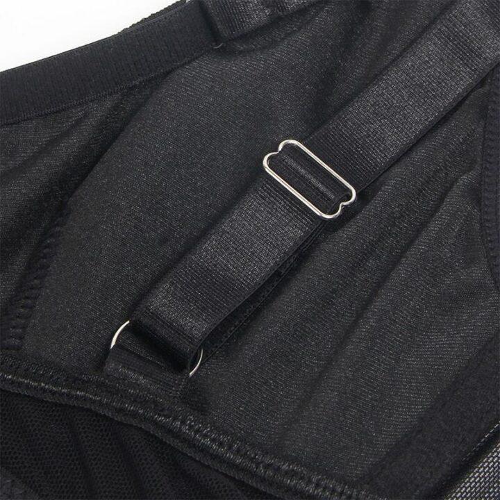 SUBBLIME - 955236 SUTIÃ BONDAGE PRETO COM CONJUNTO DE LIGA S/M