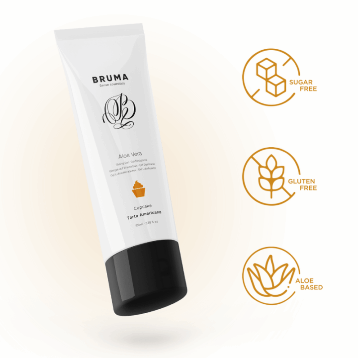 BRUMA - GEL DESLIZANTE DE ALOE VERA SABOR CUPCAKE 100 ML